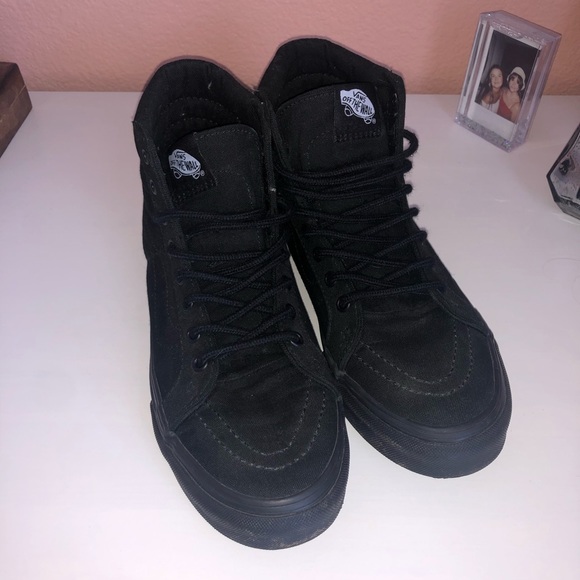 blackout vans high tops